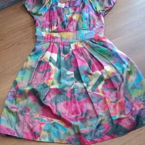 Vibrant Multicolor Midi Dress